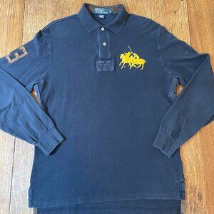 Polo Ralph Lauren Men's Rugby Shirt - Medium, Navy Blue